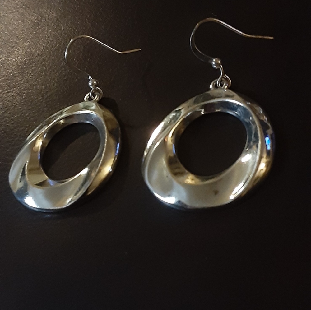 Silver earrings